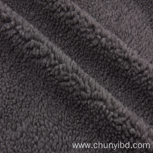 Good quality brushed sherpa fleece fabric coat